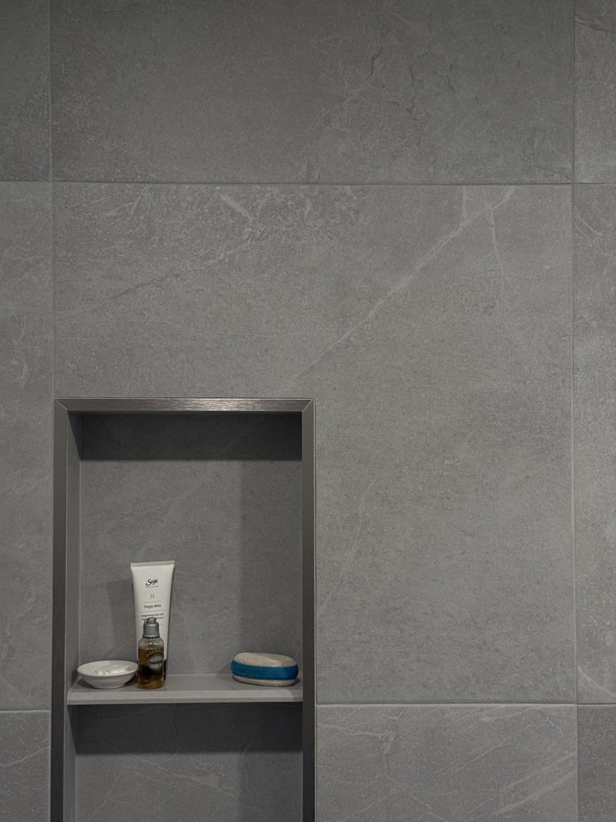 Large-format stone tile